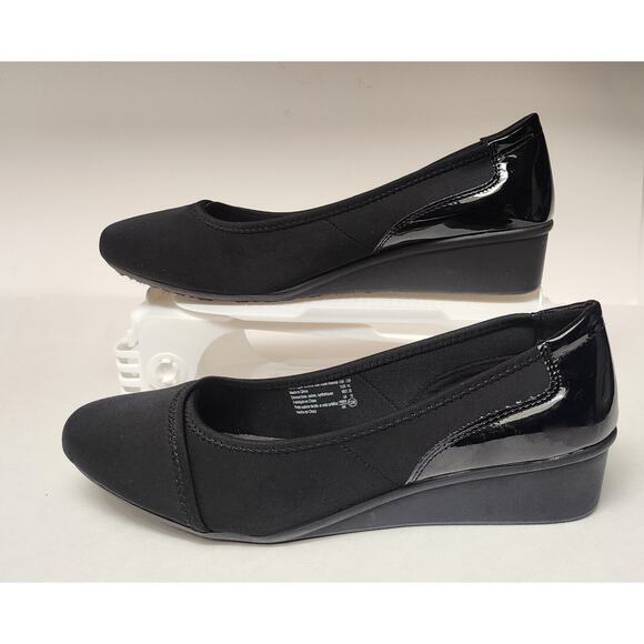 Dexflex Comfort Women's Dusk Black Low Wedge Heel Shoes Size 12W - Picture 2 of 9